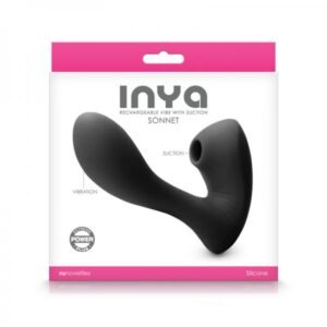 Inya Sonnet Suction Dual Stimulator Rechargeable Black